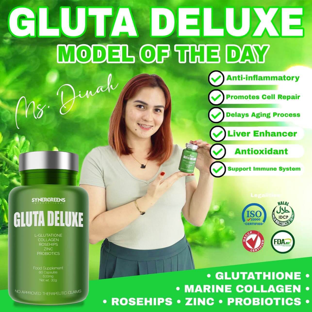 Gluta Deluxe – 60 Capsules | 500mg