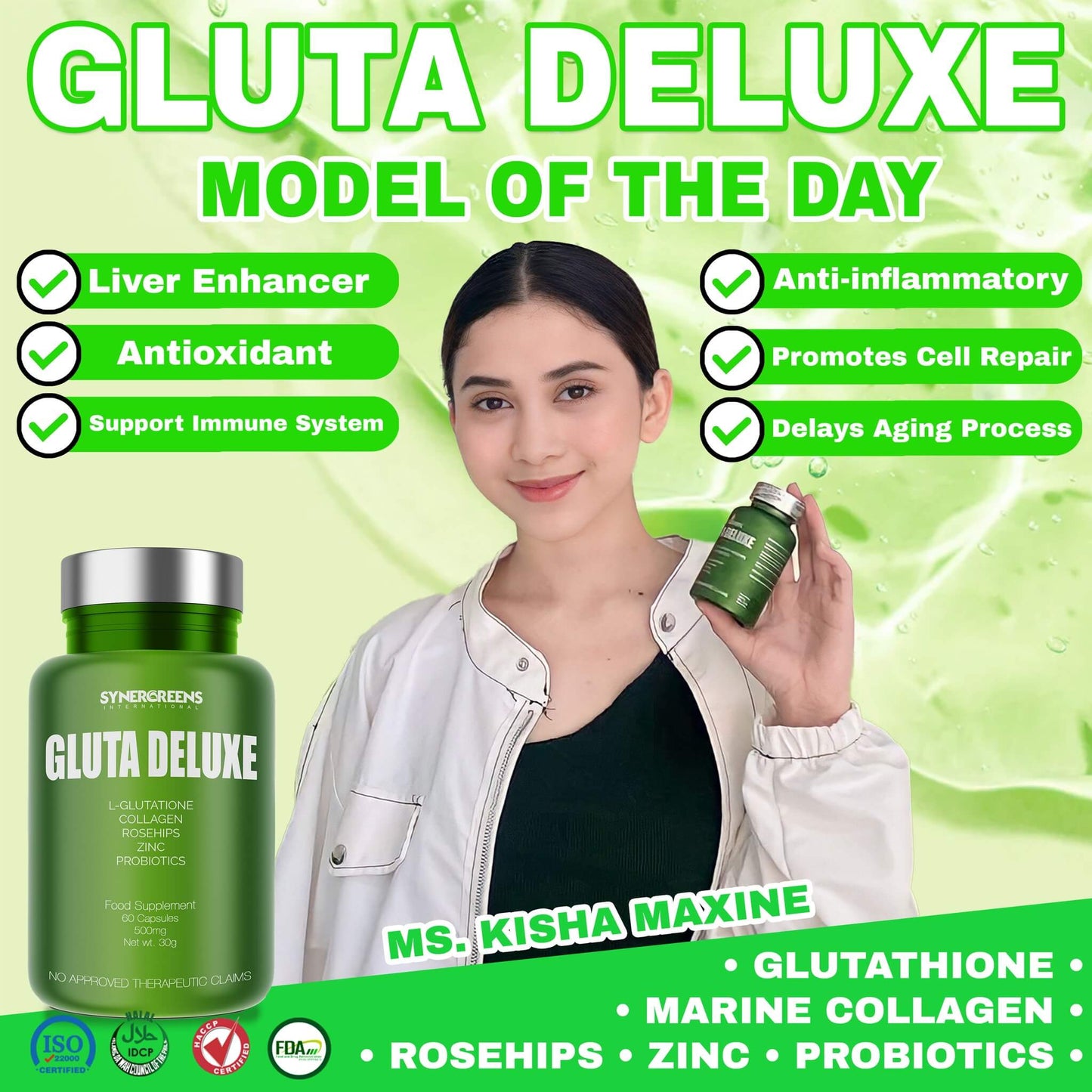 Gluta Deluxe – 60 Capsules | 500mg