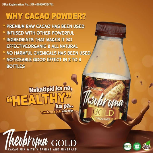 Theobroma Gold Cacao Mix with Vitamins and Minerals - 20 grams