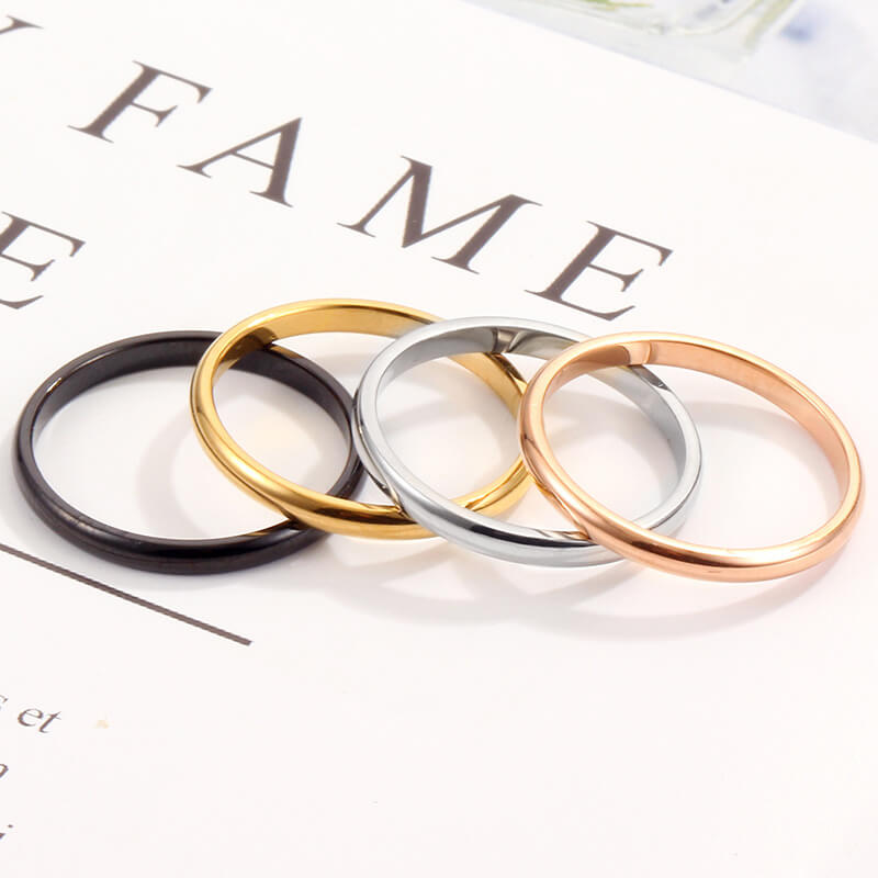 Brooly 18k Stainless Steel Smooth Ring