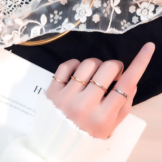 Brooly 18k Stainless Steel Smooth Ring