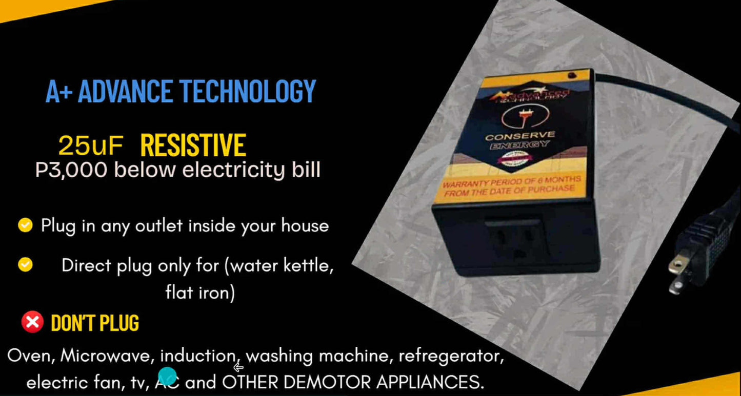 Power Efficiency Enhancer Device - 50UF (260-600 kwh)