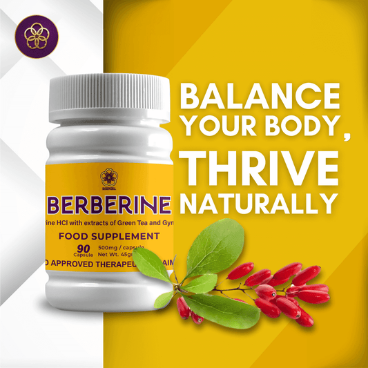 Berberine HCI with Green Tea & Gymnema - 90 Capsules