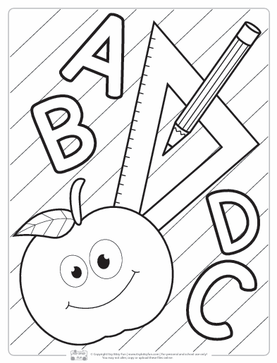 Pre-Schooler Coloring Pages (103 Pages) – Digital Download
