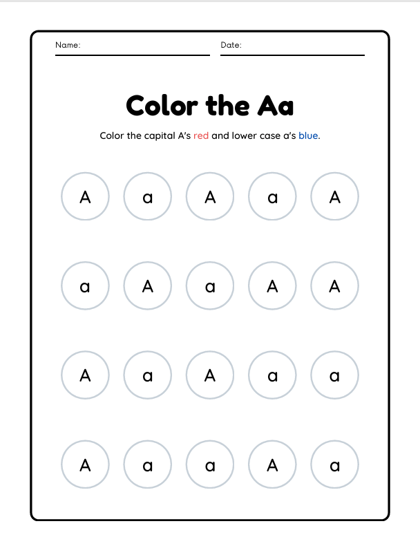 Kids Workbook Pre-K – 120 Pages (Digital Download)