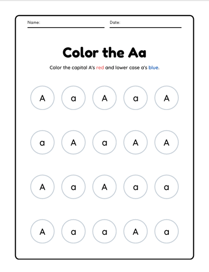 Kids Workbook Pre-K – 120 Pages (Digital Download)