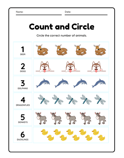 Kids Workbook Pre-K – 120 Pages (Digital Download)