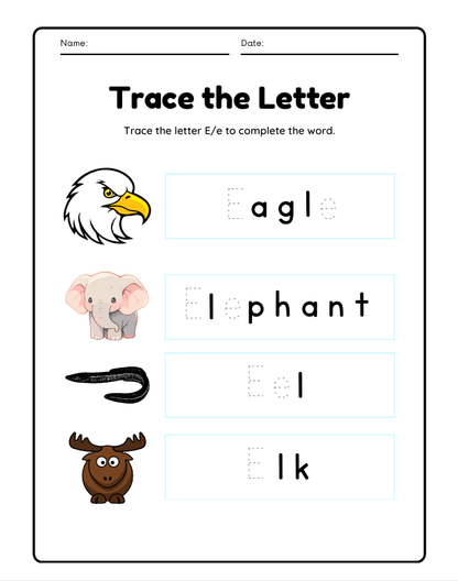 Kids Workbook Pre-K – 120 Pages (Digital Download)