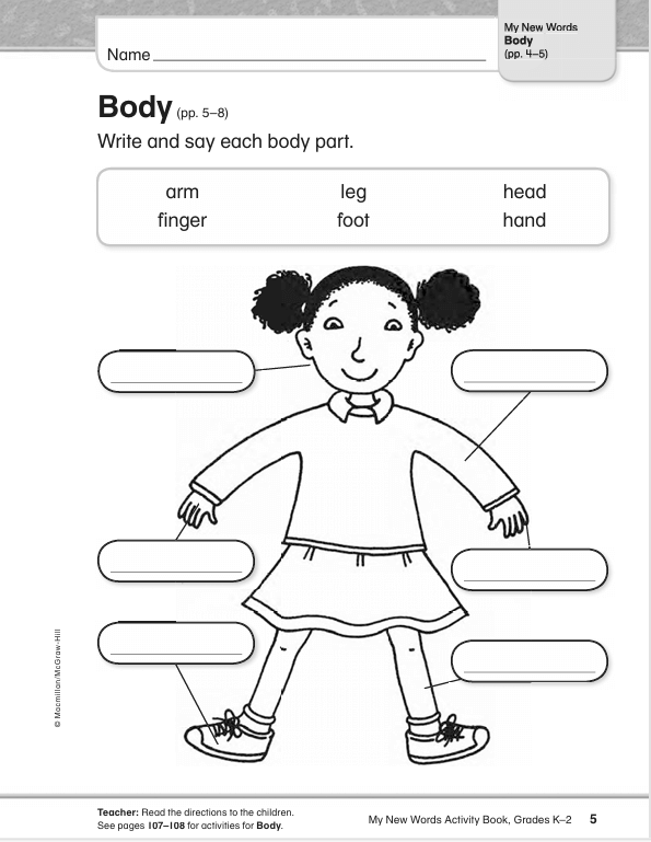 My New Words Activity Book (Grades K–2) – 183 Pages