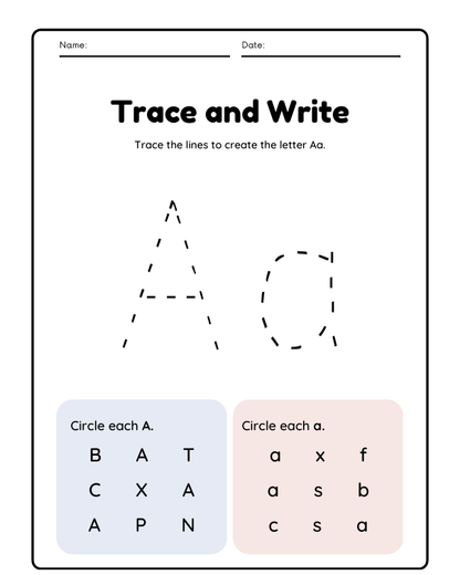 Kids Workbook Pre-K – 120 Pages (Digital Download)