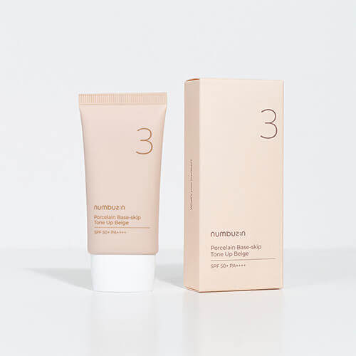 Numbuzin No.3 Porcelain Base-Skip Tone Up Beige SPF50+ 50ml